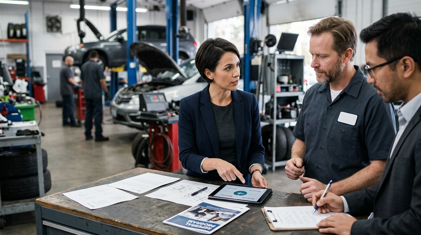 Illustration: Partner Referral Program: Turn Your Auto Industry Network into Revenue in 2026