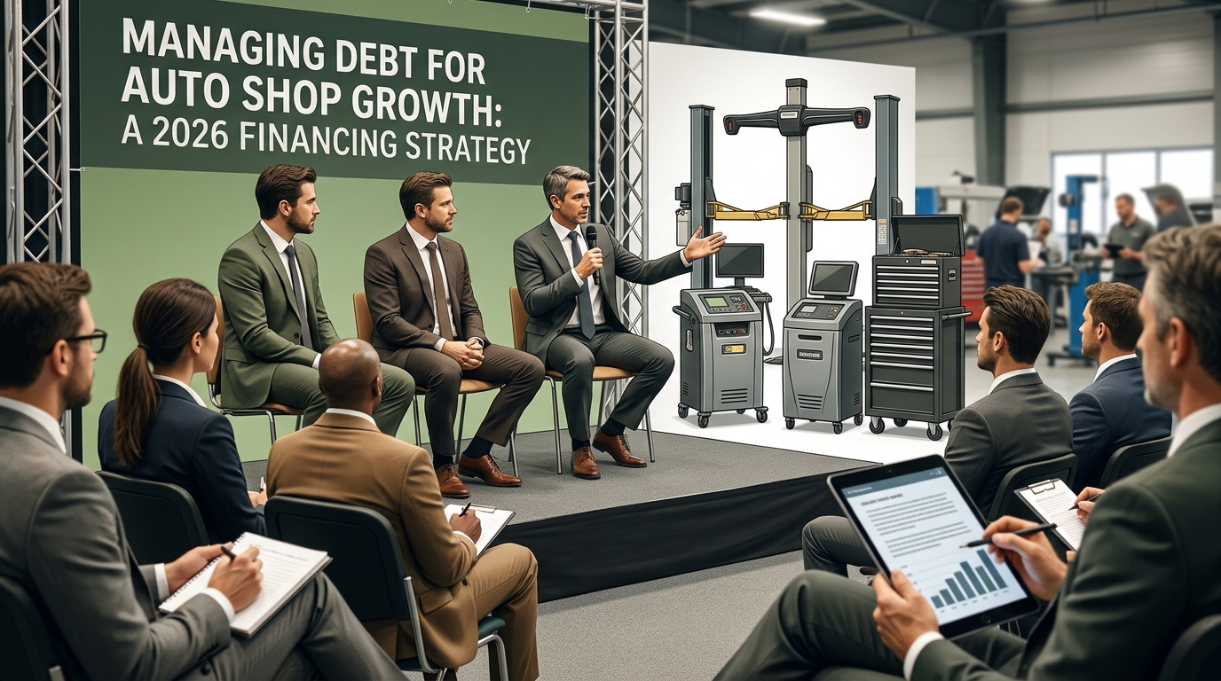 Illustration: Managing Debt for Auto Shop Growth: A 2026 Financing Strategy