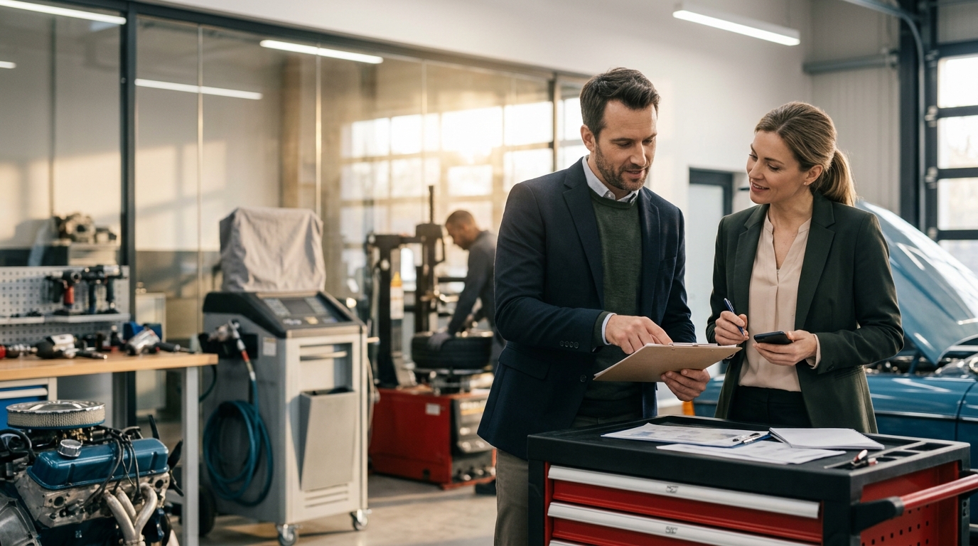 Illustration: Essential Insurance and Risk Management for Auto Repair Shops in 2026