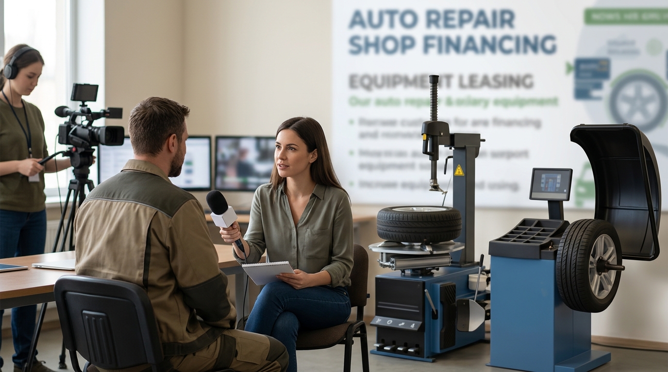 Illustration: Tire Changer and Wheel Balancer Leasing: A 2026 Financing Guide for Shop Owners